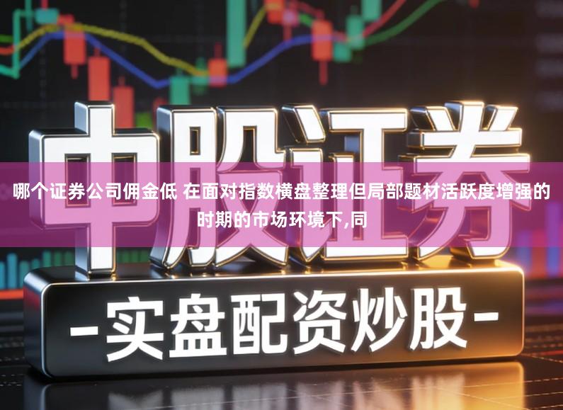 哪个证券公司佣金低 在面对指数横盘整理但局部题材活跃度增强的时期的市场环境下,同